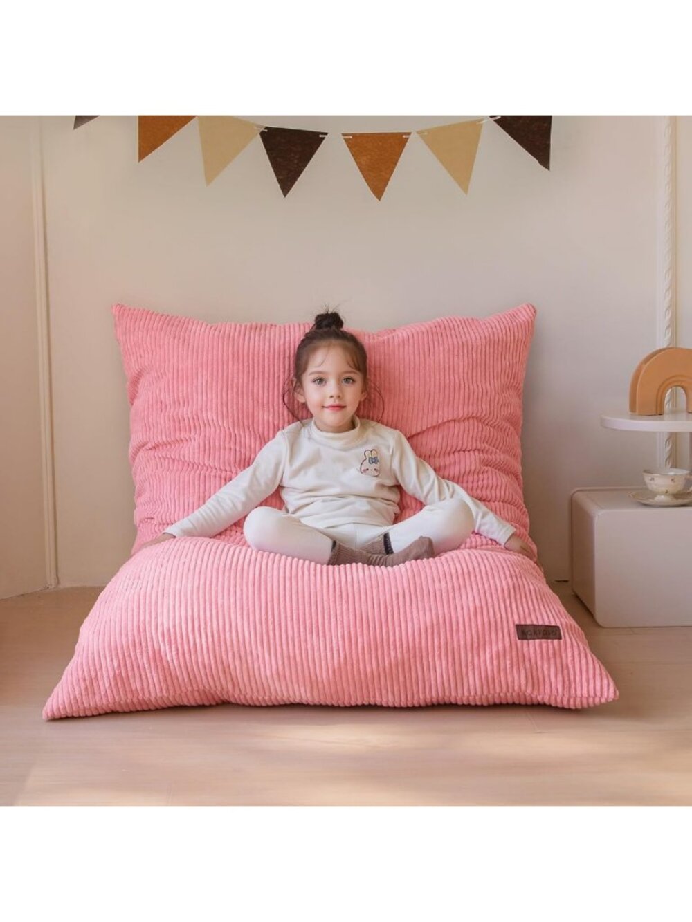Cozy 3-in-1 Kids Bean Bag Chair & Floor Sofa with Removable Cover - Fun